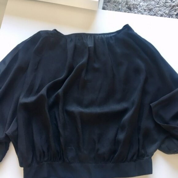Marc Jacobs silk black blouse oversize size xs - Picture 3 of 8